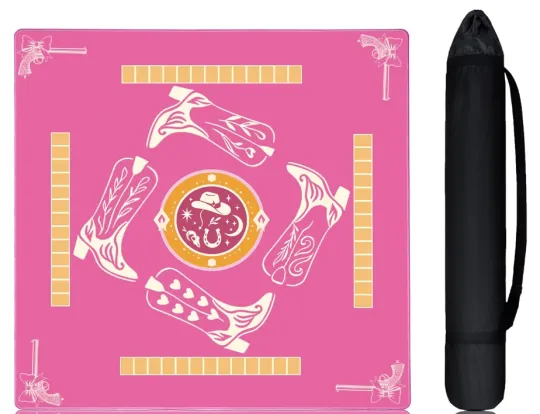 Discover MAHJONG Mat  PINK WESTERN