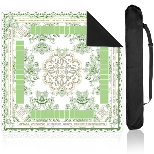 Discover Bornerwhite Chinoiserie Mahjong Mat, Mahjong Gift for Women