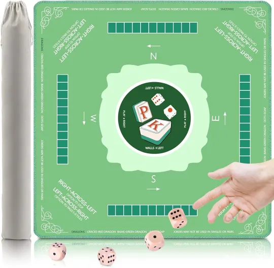 Discover UPGRADED Mahjong Mat, Mahjong Gift for Women