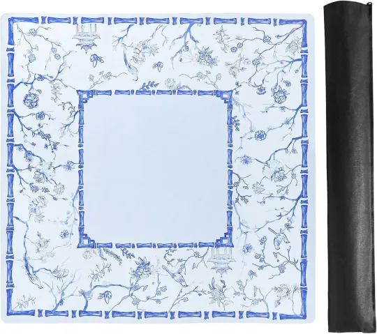 Discover Large Blue Mahjong Mat, Mahjong Gift for Women