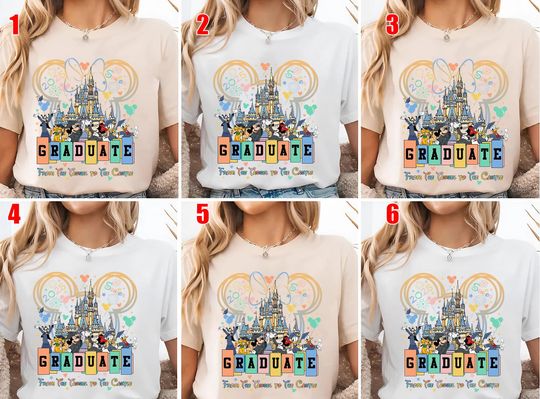 Discover Disney Grasuaiton Shirt, Custom Graduation, Graduate From The Tassel To The Castle Shirt, Disney Graduation 2026 Shirt, Class Of 2026