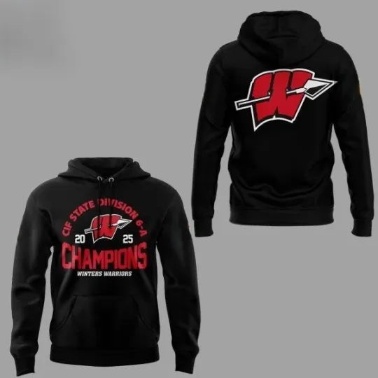 Winters Warriors 2025 6-A Champions Hoodie 2D