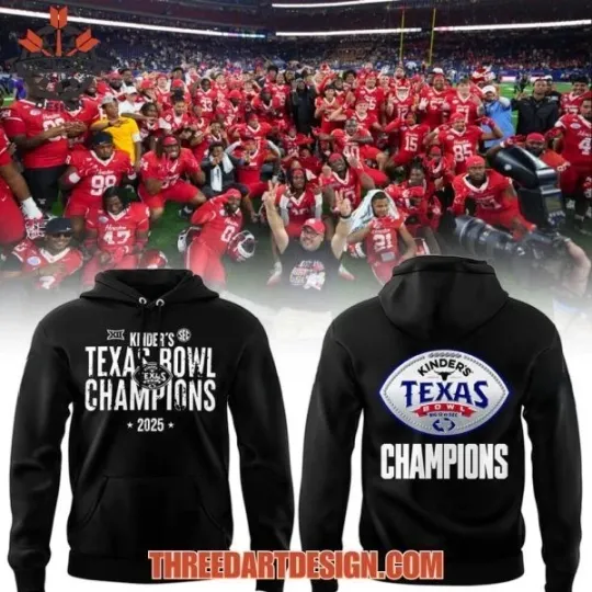 Kinder’s Texas Champions 2025 Houston Cougars Hoodie 2D