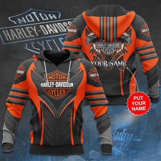 Discover Personalized Harley Motor Racing Davidsonn Lightweight Hoodie Unisex Adult S-5XL