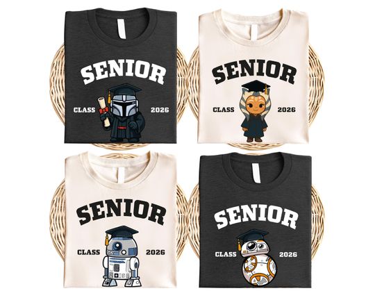 Star Wars Senior 2026 Shirt, Star Wars Graduation Tee, Class of 2026 Shirt, Star Wars Family Matching Senior Shirts, Disney Graduation Shirt