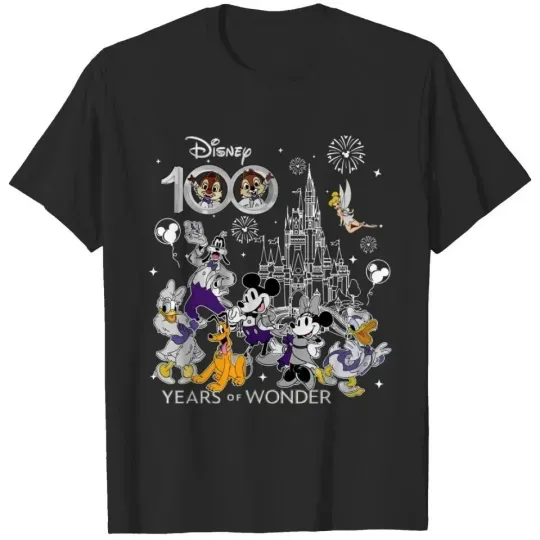 Discover 100th Disney Anniversary Shirt, Disney 100 Years Of Wonder T-shirt