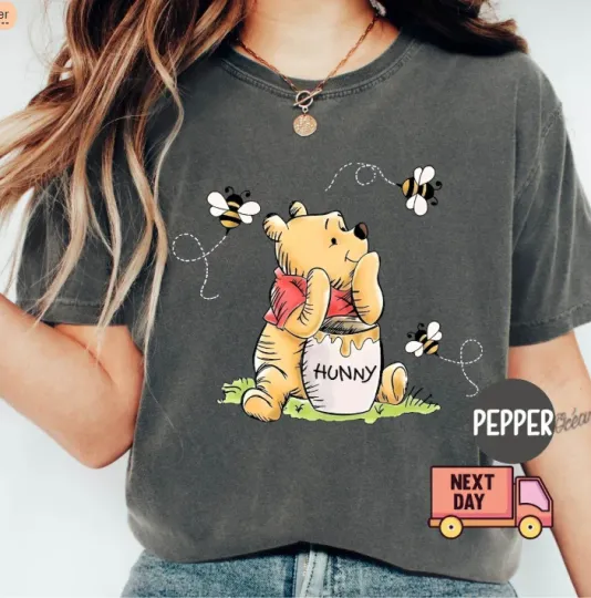 Discover Comfort Colors Pooh Bear TShirt, The Pooh Shirt, Disney Trip Shirt