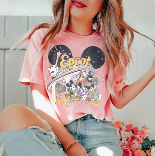 Discover Disney Epcot 2026 TShirt, Disney Epcot Matching Shirt Comfort Colors