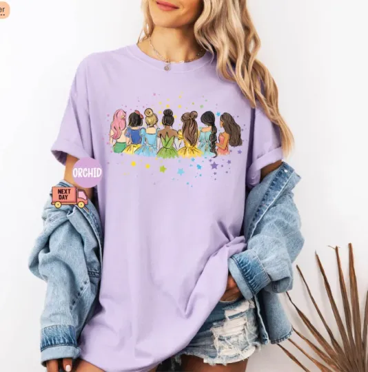 Discover Comfort Colors Gift, Disney Princess Shirt, Disney Trip T-Shirt, Disney Princess