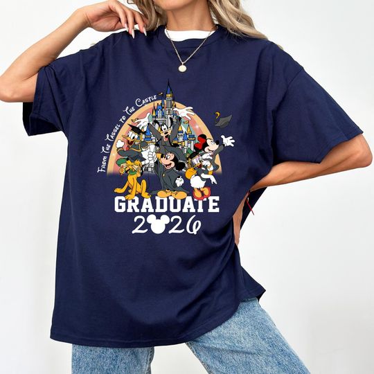 Discover Graduate Mickey and Friends Shirt, Gift for Graduate T-shirt, From the Tassel to the Castle Shirt, College Graduation, 2026 Grad Shirt