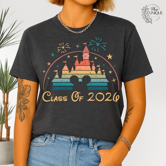 Discover Graduation Disney T-Shirt, Class Of 2026 Shirt, Custom Graduation Disney Trip Tee, Graduation Family Disney Shirts, Disney Custom Senior Tee