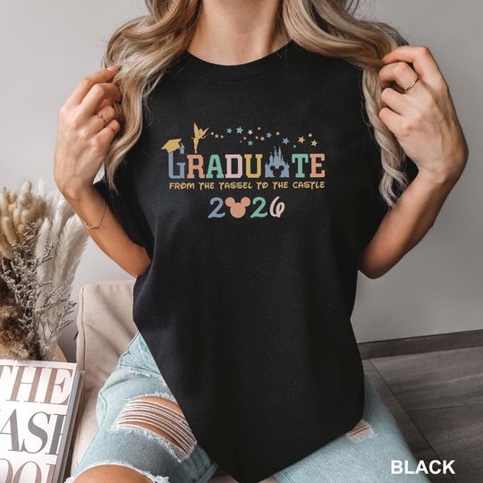 Discover Disney Graduation 2026 Shirt, Graduate From The Tassel To The Castle 2026 Shirt, Graduate Mickey Shirt,Shirt For Grad 154391