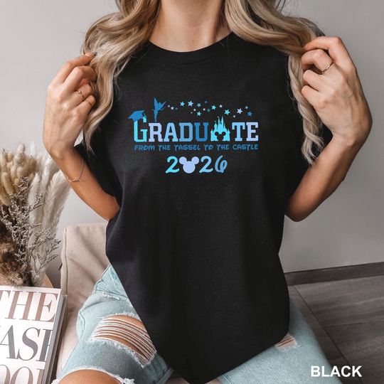 Discover Disney Graduation 2026 Shirt,Graduate From The Tassel To The Castle 2026 Shirt, Graduate Mickey Shirt,Shirt For Grad