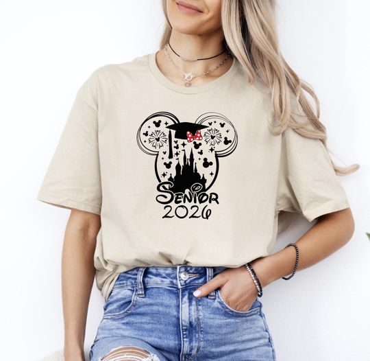Discover Senior 2026 Disney Graduation Shirt, Class of 2026 Mickey Castle Shirt, Minnie Graduation Shirt, Graduation Party Tee, Disney Trip Shirt