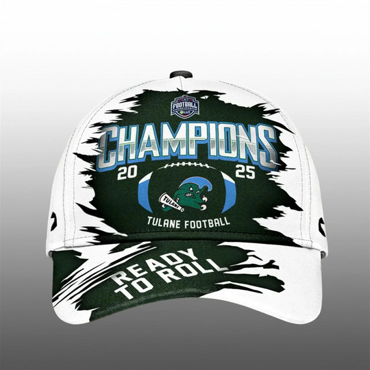 Discover 2025 Tulane Green Wave Football Champions Ready To Roll Cap