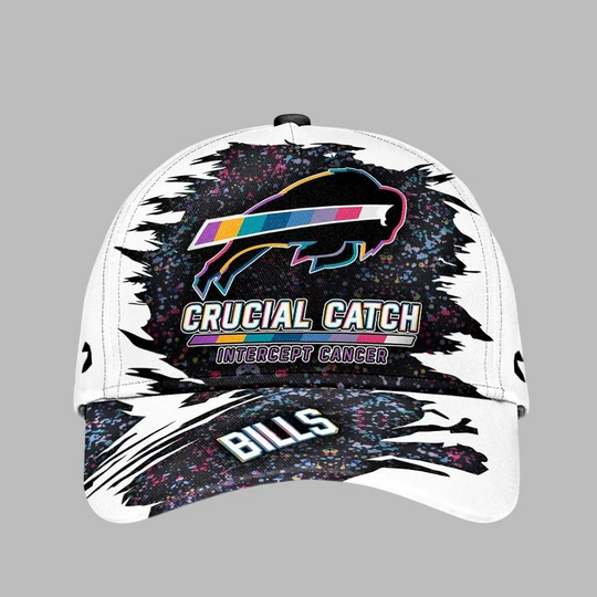2025 Buffalo Bills Crucial Catch Intercept Cancer Hat
