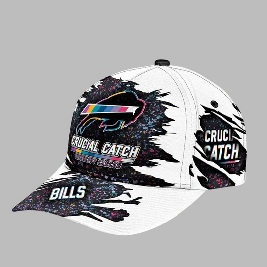 2025 Buffalo Bills Crucial Catch Intercept Cancer Hat