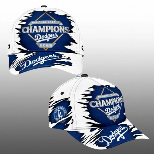 Discover 2025 LA Dodgers National League Champions Cap