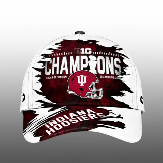 Discover 2025 Big Ten Champions Indiana Hoosiers Cap