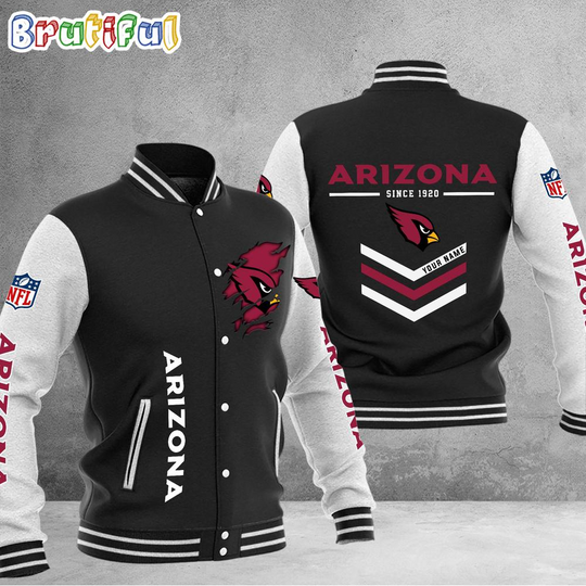 Discover football Arizonna Cardinals Football Team Personalized Varsity Baseball Jacket