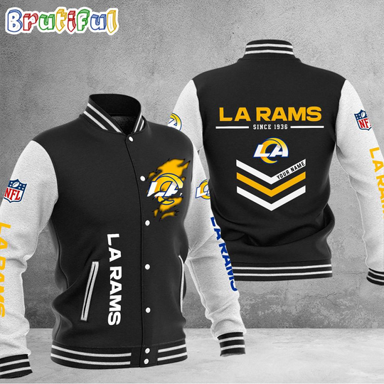 Discover football Los Angeles Rams Football Team Personalized Varsity Baseball Jacket