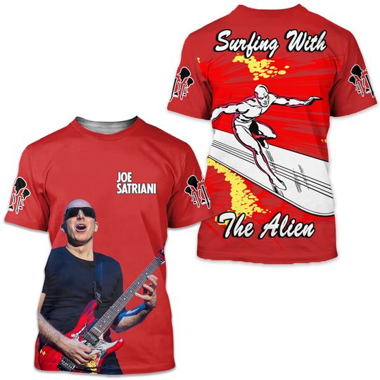 Joe Satriani Surfing With The Alien Fan 3D T-Shirt