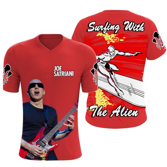 Joe Satriani Surfing With The Alien Fan 3D T-Shirt
