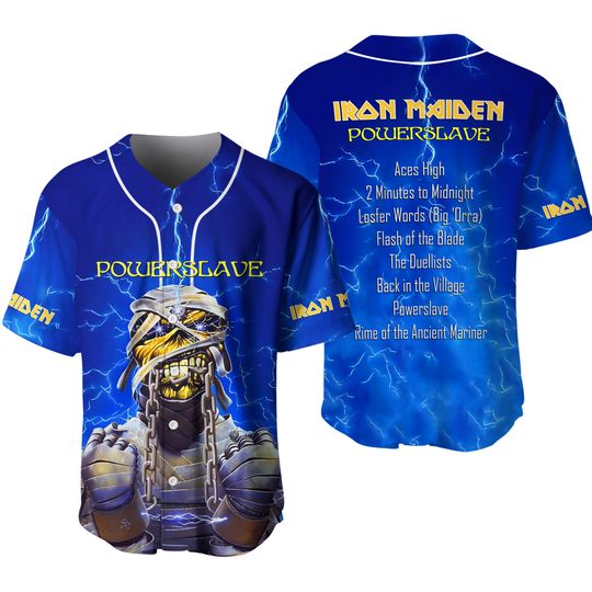 Iron Maiden Inspired Run For Your Lives World Tour 2025 Licensed Baseball Jersey