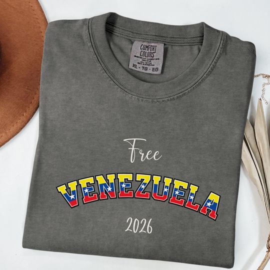Discover Venezuela Flag T-Shirt, Patriotic Venezuela Shirt, Venezuela Elections 2026, Venezuelan Pride Tee, Freedom Venezuela Shirt, Free Venezuela.