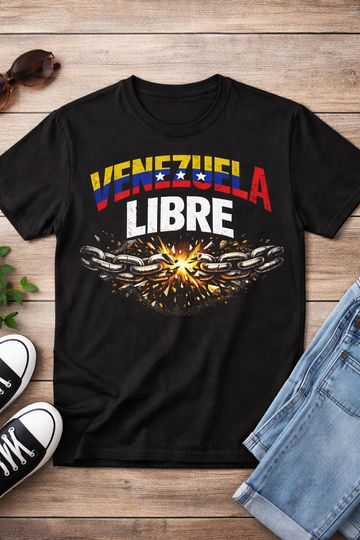 Discover Venezuela Libre Freedom T Shirt, Venezuelan Pride Protest Liberty Tee