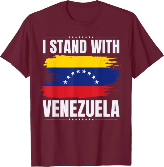 Discover I Stand with Venezuela Flag Venezuelan Flag Unisex T-Shirt