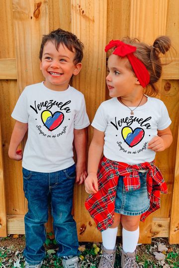 Discover Venezuela Flag Heart T-Shirt | Baby, Kids Tee