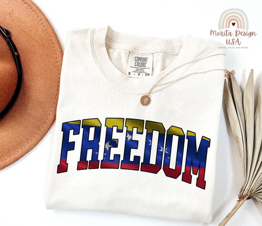 Discover Comfort Colors Venezuela Freedom Shirt, Human Rights Solidarity Shirt, Freedom Message Gift For Venezuelan Pride Supporters Unity Wear