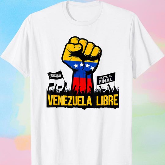 Discover Venezuela Libre T-Shirt Bella Canvas 3001, Venezuelan Flag Map Logo Tee, Unisex Jersey Short Sleeve, Latin Pride Support Gift for Him Her