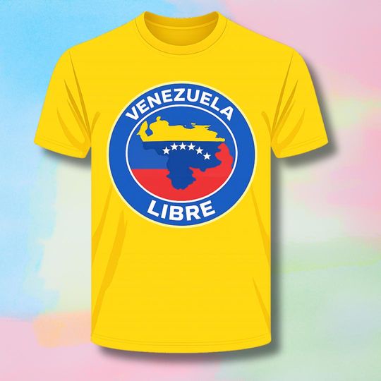 Discover Venezuela Libre T-Shirt Bella Canvas 3001, Venezuelan Flag Map Logo Tee, Unisex Jersey Short Sleeve, Latin Pride Support Gift for Him Her