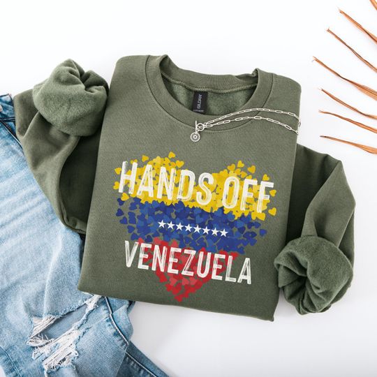 Discover Hands Off Venezuela Shirt, Anti Trump Support, Stop War Venezuelan Supporter Gift, We Stand With Top, Support Venezuela Tee