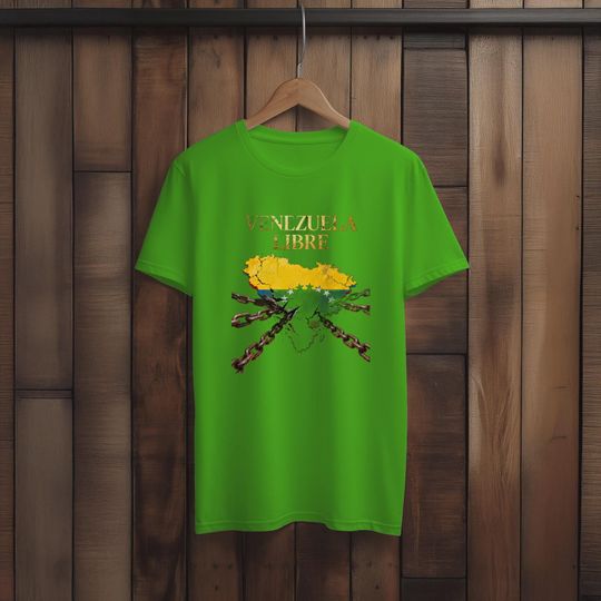 Discover Venezuela Libre T-Shirt Unisex Map & Chain Breaking Patriotic Shirt
