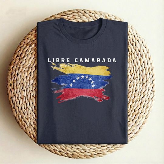 Discover Libre Camarada Venezuelan Flag T-Shirt, Venezuelan Pride Tee, Venezuela Souvenir Shirt