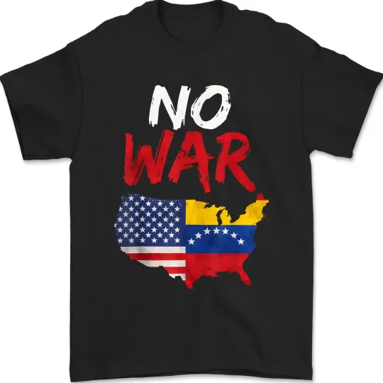 Discover No War, Hands Off Venezuela, No US Intervention, Venezuela Flag Unisex T-Shirt