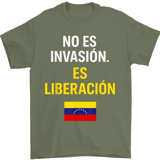 Discover It is Not an Invasion It is Liberation Venezuela Flag Unisex T-Shirt