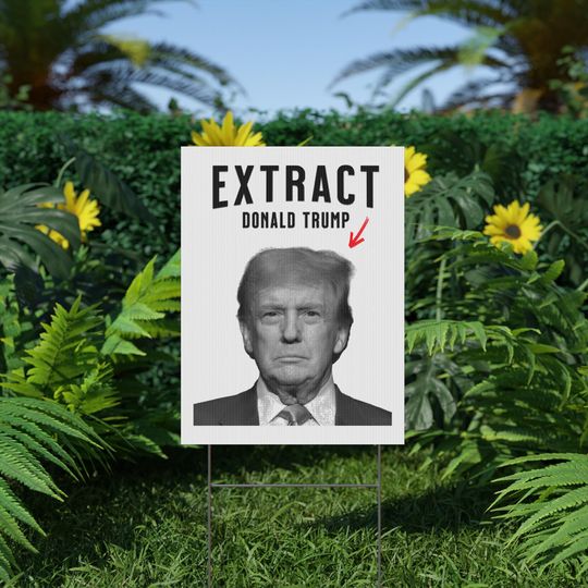 Discover Anti Trump Resistance Remove War Criminals Plastic Yard Sign | Political Protest Yard Art