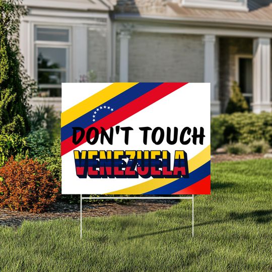 Discover Hands Off Venezuela Protest Sign, Latin America Solidarity Yard Sign, Anti War Political Poster, Peace Rally Sign