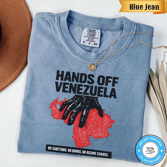 Discover Hands Off Venezuela T-Shirt, Protest Solidarity Shirt, Anti Intervention Activist Tee, Political Rally Top, Human Rights Gift