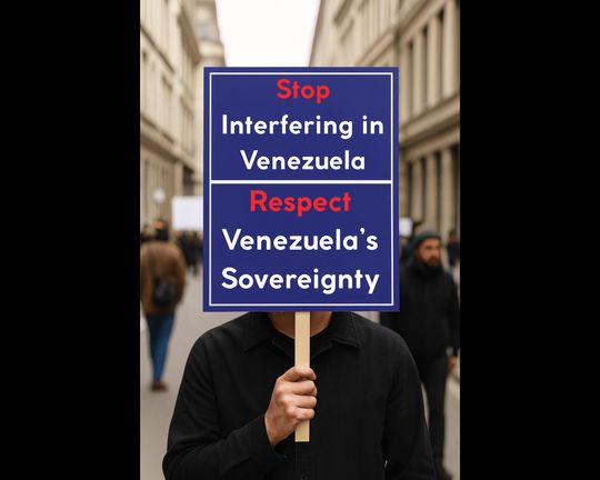 Discover Venezuela Protest Sign Minimalist Political Activism Poster for Peaceful Demonstrations Rallies Expression