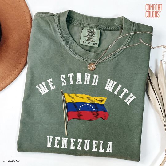 Discover We Stand With Venezuela T-Shirt, Anti Trump Shirt, Democrat Shirt, Venezuelan Flag Solidarity Tee, Venezuela Shirt