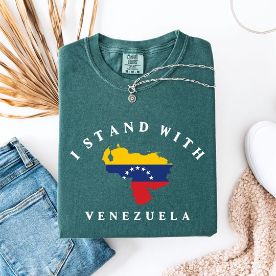 Discover I Stand With Venezuela Shirt, Comfort Colors Anti Trump Shirts, Praz For Veneyuela Tee