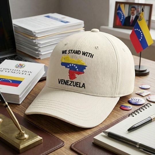 Discover We Stand With Venezuela Embroidered Hat, Anti Trump Hat, Democrat Hat, Venezuelan Flag Solidarity Cap