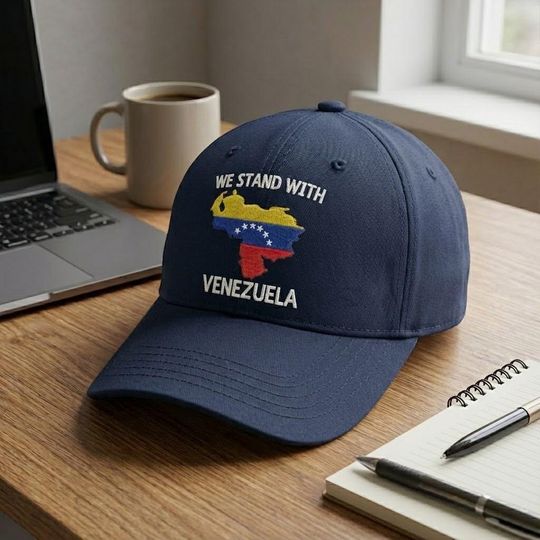 Discover We Stand With Venezuela Embroidered Hat, Anti Trump Hat, Democrat Hat, Venezuela Solidarity Gift Cap