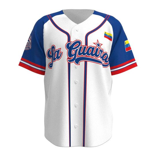 Guaira Sharks Baseball Jersey, Venezuela Flannel