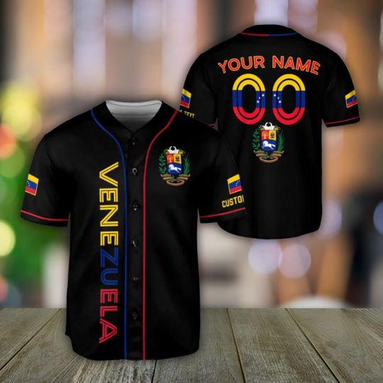 Discover Venezuela National Baseball Jersey Custom Name & Number Fan Shirt